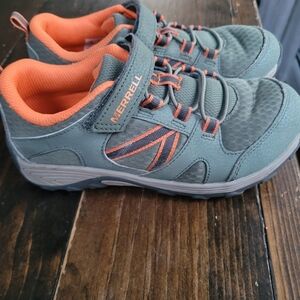 Merrell Kids Trail Chaser Hiking Shoe Size 3 Green Orange